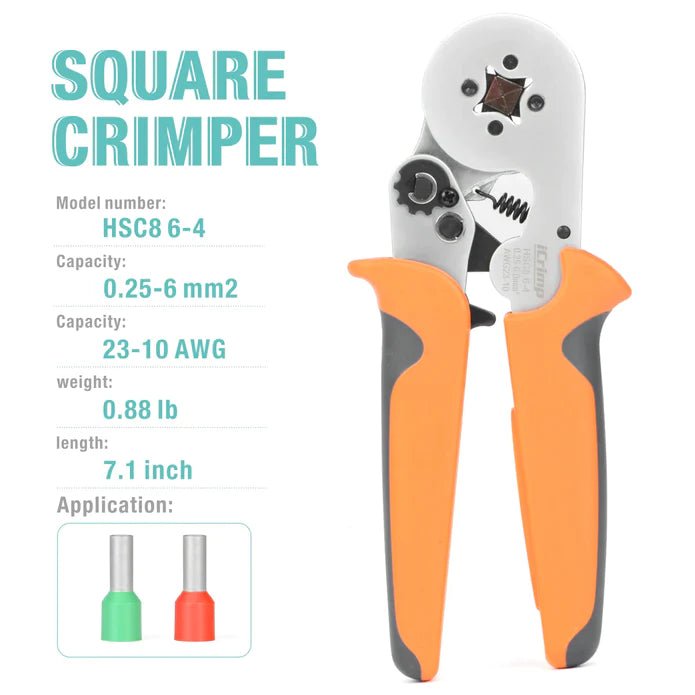 HSC8 6-4 Square Self-Adjustable Crimping Tools 