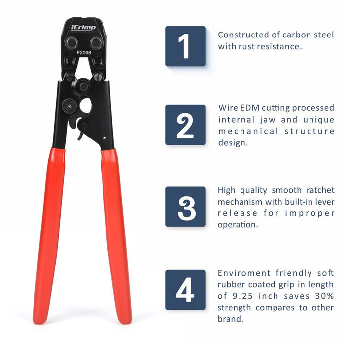 High Quality  PEX SS Ratchet Clamp Cinch Tool