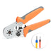 HSC8 6-6 Wire Ferrule Crimping Tool, Hexagonal Crimp Profile, Self-adjusting Wire End-sleeves Crimper for AWG23-10