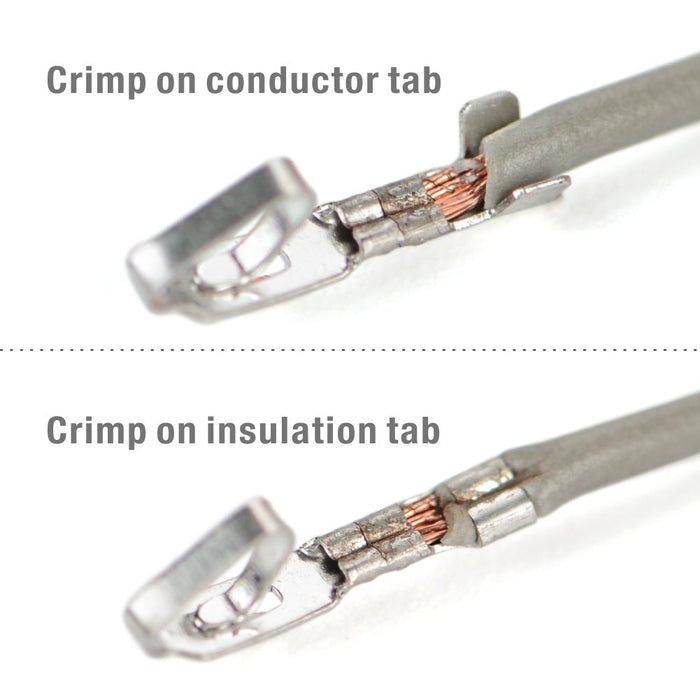 Crimp on conductor tab