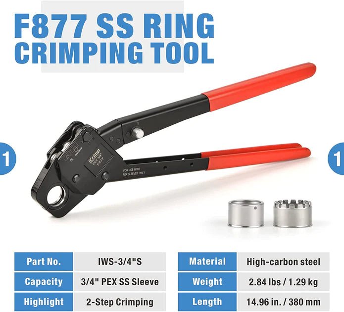 F877 Angle SS Ring Crimping Tool