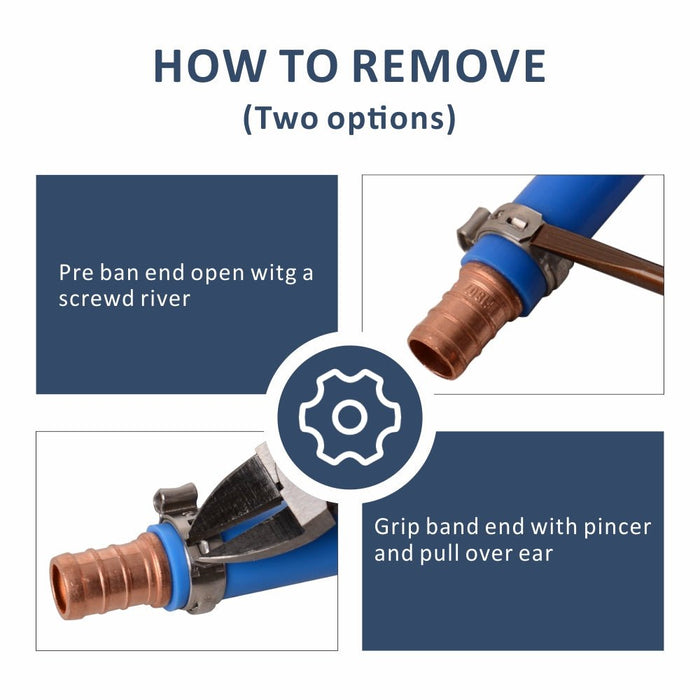 How to remove  PEX SS Ratchet Clamp Cinch Tool