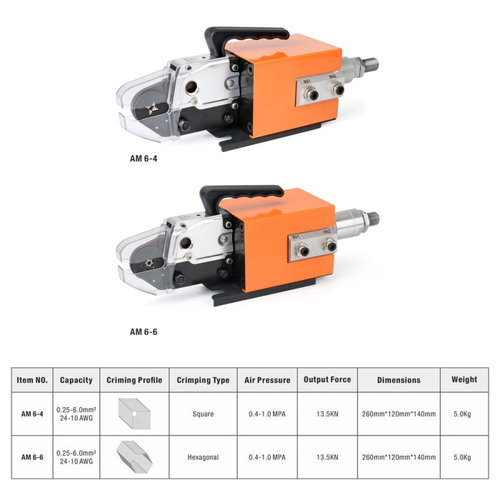 AM 6-4 / AM 6-6 Pneumatic Crimper