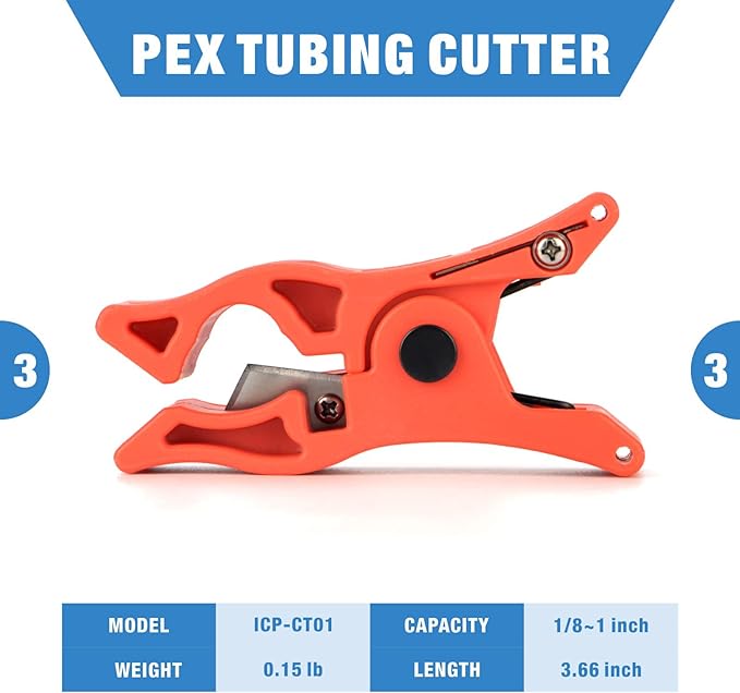 Pex tubing cutter