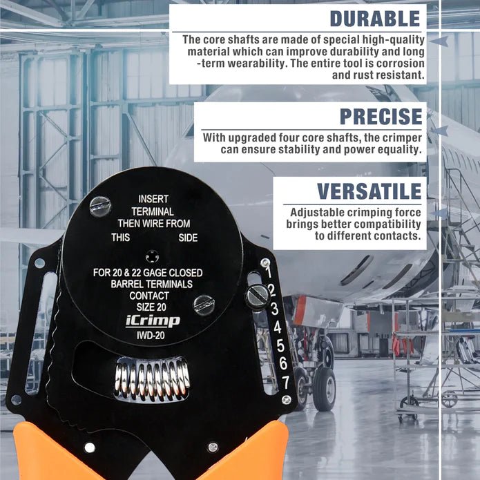 Characteristics of IWD-20 Closed Barrel Crimper