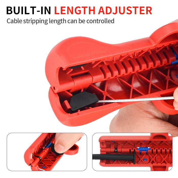 IWE-13 Round Cable Stripper for Round and Moisture-proof Cables working range 6-13 mm Ø