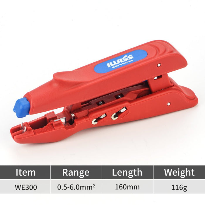 IWE-300 Multifunctional Insulated Stripper Stripping and Crimping with one tool  Stripping from 20-10 AWG (0.5 to 6.0 mm²)