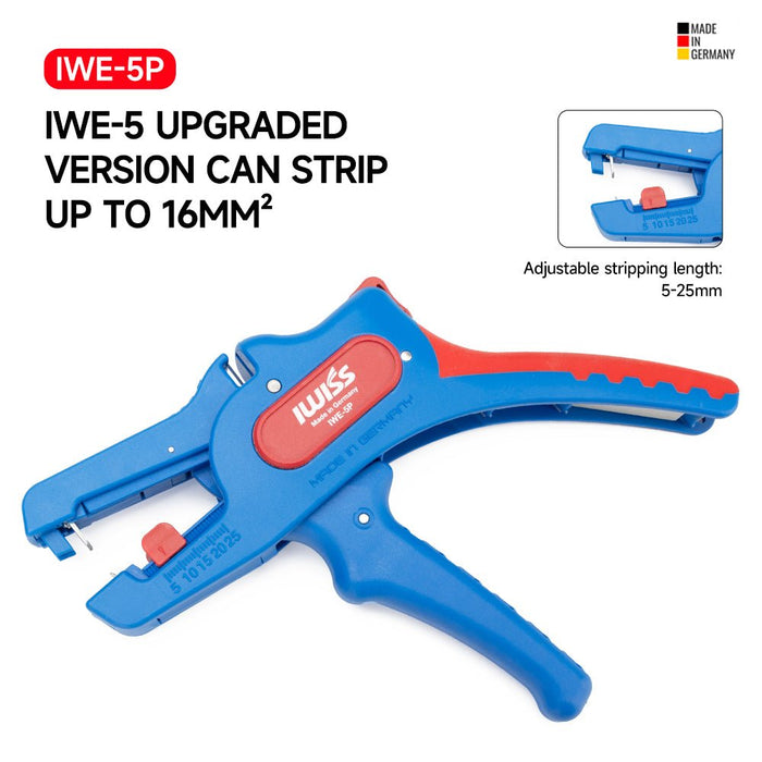 IWE-5 Wire Stripping Pliers Adjustable 24-10 AWG (0.2-6.0 mm²)