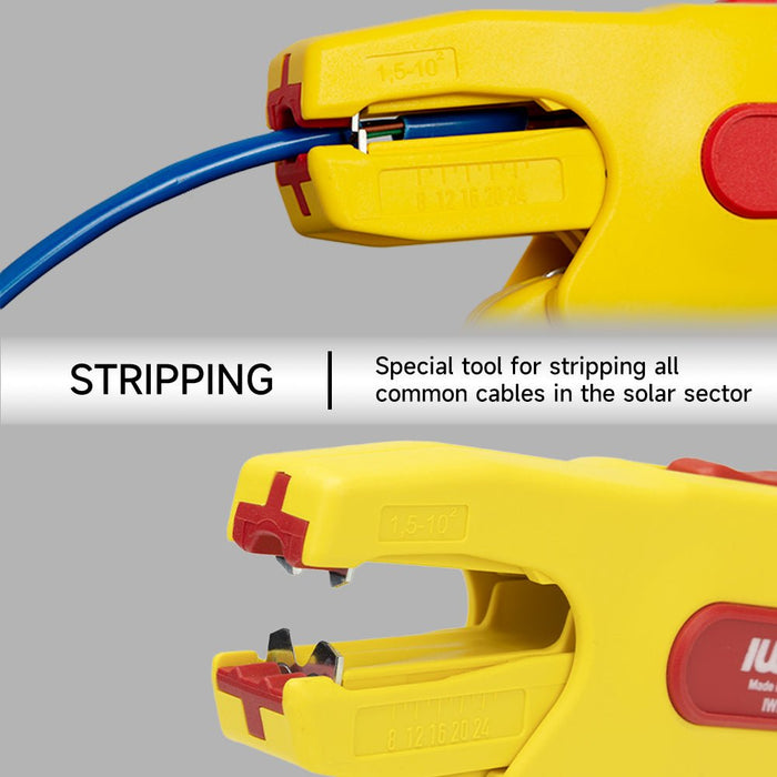 IWE-7S Solar Stripper for Common Photovoltaic Cables Cross-section from  15-8 AWG (1.5-10 mm²)