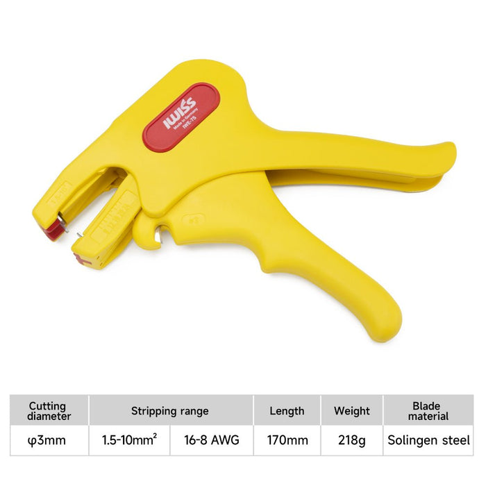 IWE-7S Solar Stripper for Common Photovoltaic Cables Cross-section from  15-8 AWG (1.5-10 mm²)