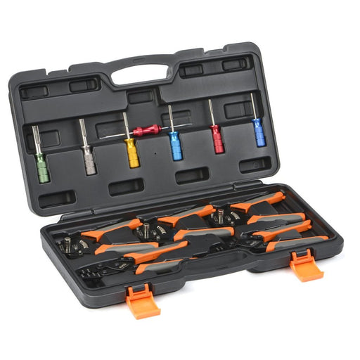 KIT-DC01 Closed Barrel Crimper, Stamped Contacts Crimper and Weather Pack Terminal Crimper Tool Kit