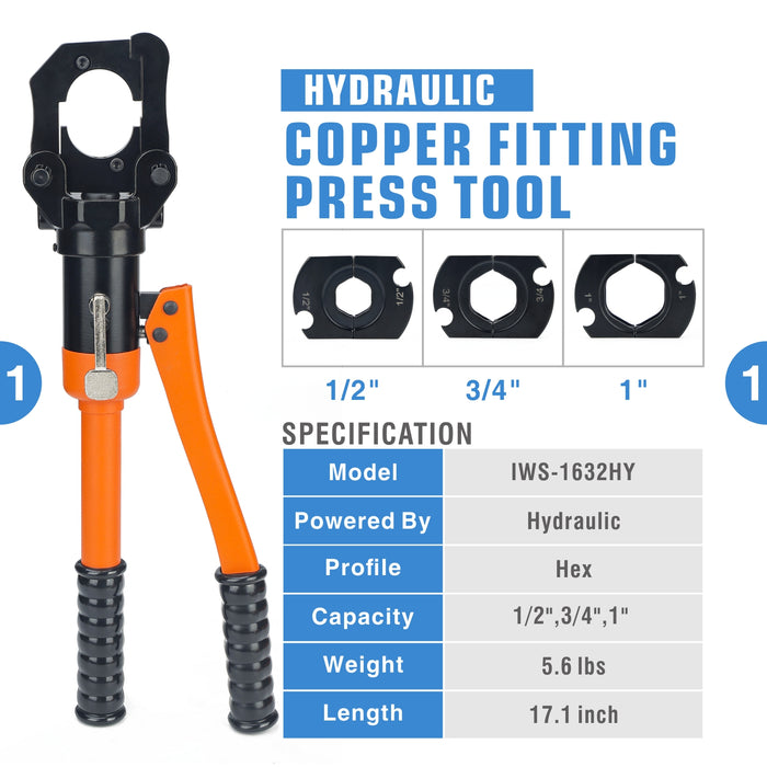 Hydraulic Copper Tubing Press Tool