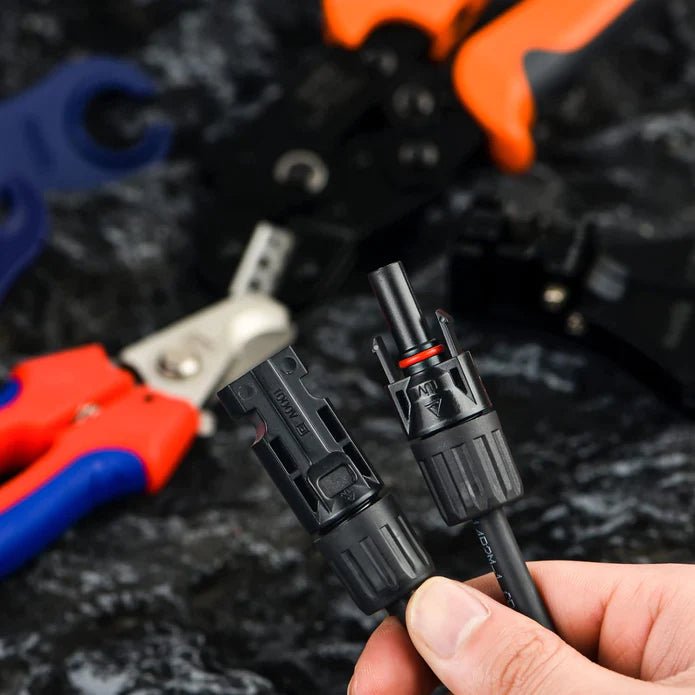 SN-2546B KIT Solar PV Cable Crimping Tool Kit for 2.5/4/6mm² with Stripper, Cutter, Solar Spanner and solar Connectors