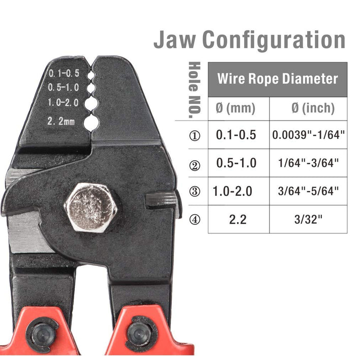 Jaw Configuration of  Wire Rope Swager