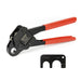 CL 1/2" ASTM F1807 PEX Pipe Crimping Tool, for 1/2-inch Copper Pex Crimps Rings, with Go/No-Go Gauge, Angled Head