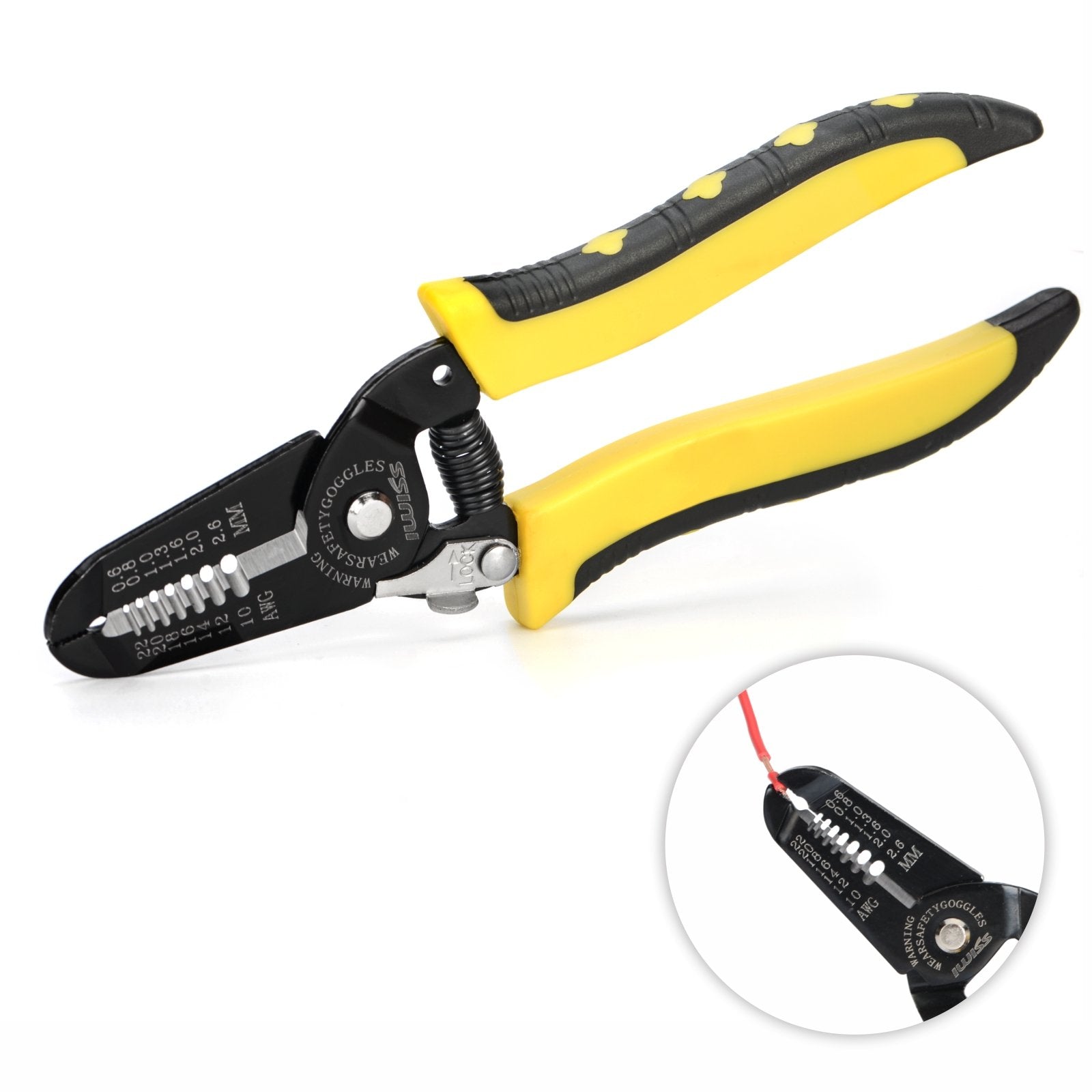 IWISS IWS-0822 0.30-8.0mm2 Electrician Wire Poking Wire Stripper Cable  Pliers
